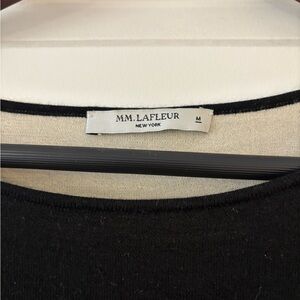 MM Lafleur Classic Black Knit Top